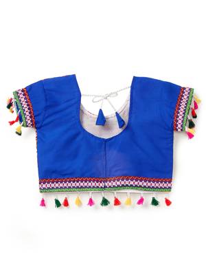 Banjara India Kutchi Emboidered Green Girls Lehenga Choli with Dupatta (CC-RSGL) - Green 4