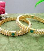  gold plated traditional set of 2 bangle