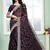 Purple Sequin Zari Coding Embroidered Border Organza Silk Saree With Blouse Piece