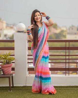 Georgette Designer  Light Weight Saree 3