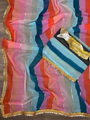 Georgette Designer  Light Weight Saree 4