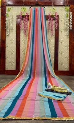 Georgette Designer  Light Weight Saree 5
