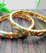  gold plated traditional set of 2 bangle