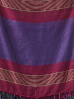 Multicolor cotton saree with stripes design 4