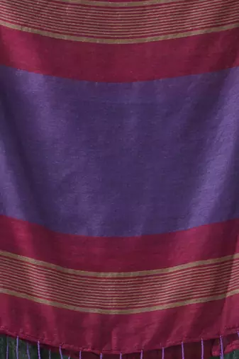 Multicolor cotton saree with stripes design