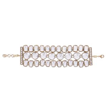 Kundan beaded chain bracelet 2