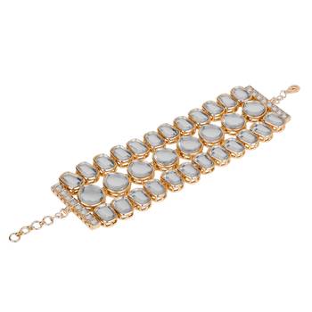 Kundan beaded chain bracelet 3