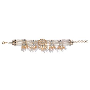 Kundan beaded chain bracelet 2