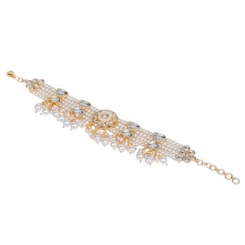 Kundan beaded chain bracelet 3