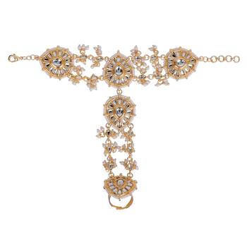 Bridal hand harness with kundan stones by leshya 3