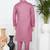 Men's pink plain kurta pajama