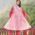 Designer stylish light pink rubi silk stitched suit with dupatta