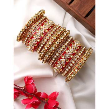 Traditional rajasthani bridal chura by leshya 1
