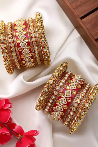 Traditional rajasthani bridal chura by leshya