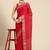 Silk land red solid georgette saree with unstitched blouse piece