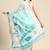 Silk Land Teal Abstract Soft Silk Blend Saree With Unstitched Blouse Piece