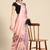 Silk Land Peach Abstract Soft Silk Blend Saree With Unstitched Blouse Piece