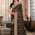 Black coding zarkan embroidery work georgette saree