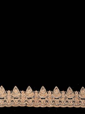 Black coding zarkan embroidery work georgette saree 3