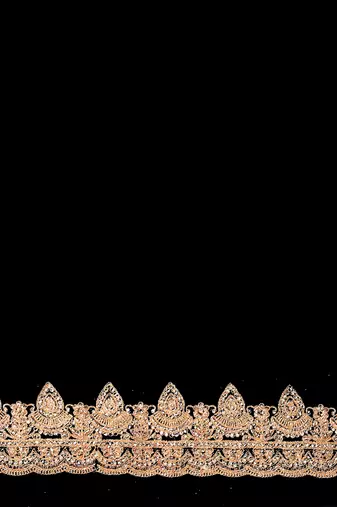 Black coding zarkan embroidery work georgette saree