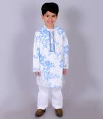 White kurta pyjama set