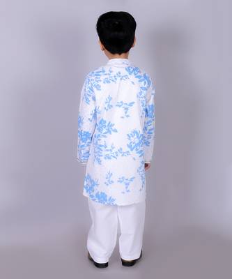 White kurta pyjama set 3