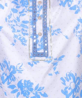 White kurta pyjama set 4