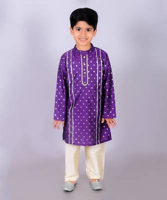 Purple kurta pyjama set 2