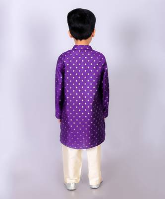Purple kurta pyjama set 4