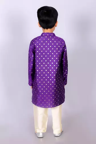 Purple kurta pyjama set