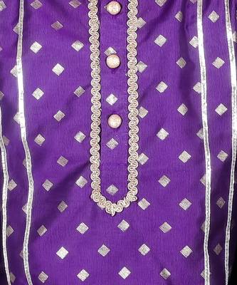 Purple kurta pyjama set 5