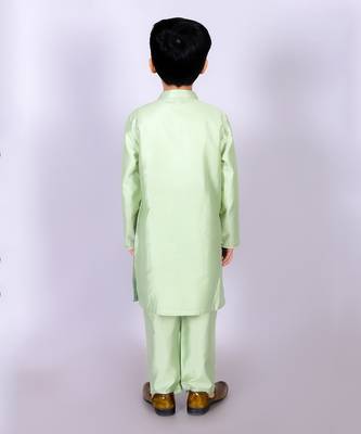 Green kurta pyjama set 3