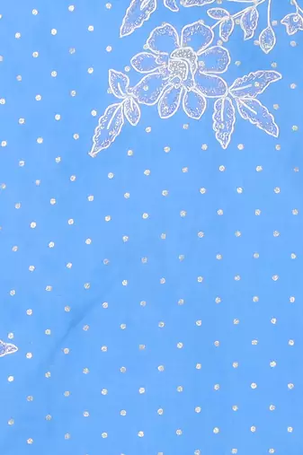 Blue kurta sharara set