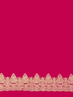 Magenta Zarkan Coding Embroidery Work Georgette Saree 3