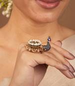  Peacock Gold Plated Ring