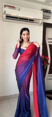 CAYORII MULTI COLOUR GEORGETTE FABRIC READY TO WEAR SAREE 6