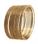  gold plated bangle set of 12