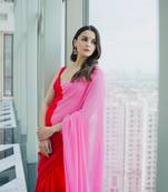 CAYORII MULTI COLOUR GEORGETTE FABRIC READY TO WEAR SAREE