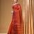 Rust pure cotton tant saree with woven designs