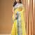 Light yellow pure cotton tant saree with woven designs