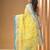 Light yellow pure cotton tant saree with woven designs