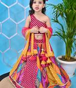 Multicolor Lehenga Pink Choli