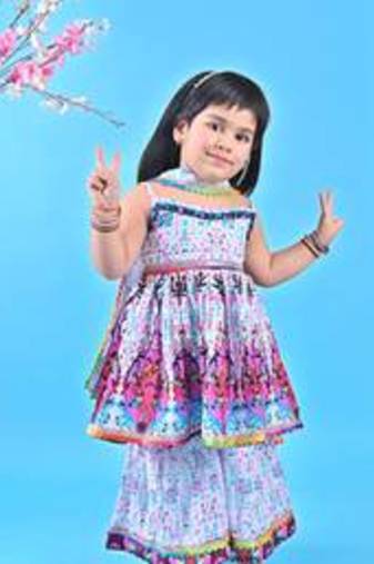 Multicolor kurti sharara