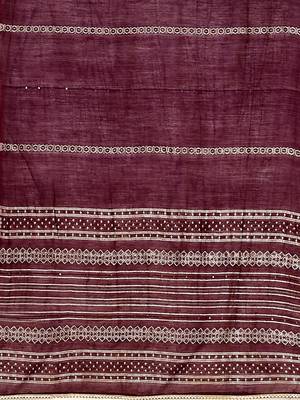 Trendy designer festive collection dark wine color viscose fabric mirror and khatli work kurta set with  dupatta 5