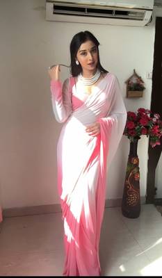 CAYORII MULTI COLOUR GEORGETTE FABRIC READY TO WEAR SAREE 1