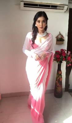 CAYORII MULTI COLOUR GEORGETTE FABRIC READY TO WEAR SAREE 2