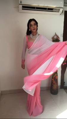 CAYORII MULTI COLOUR GEORGETTE FABRIC READY TO WEAR SAREE 5