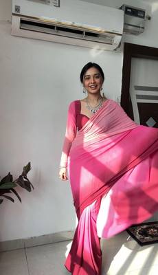 CAYORII MULTI COLOUR GEORGETTE FABRIC READY TO WEAR SAREE 3