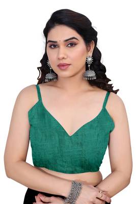 Teal Chiffon Stripes Print/Leheriya Print /Tassels Saree With Unstitched Blouse Piece 5