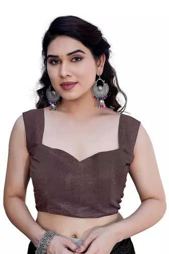 Light Dusty Pink Chiffon Geometric Print Saree With Unstitched Blouse Piece
